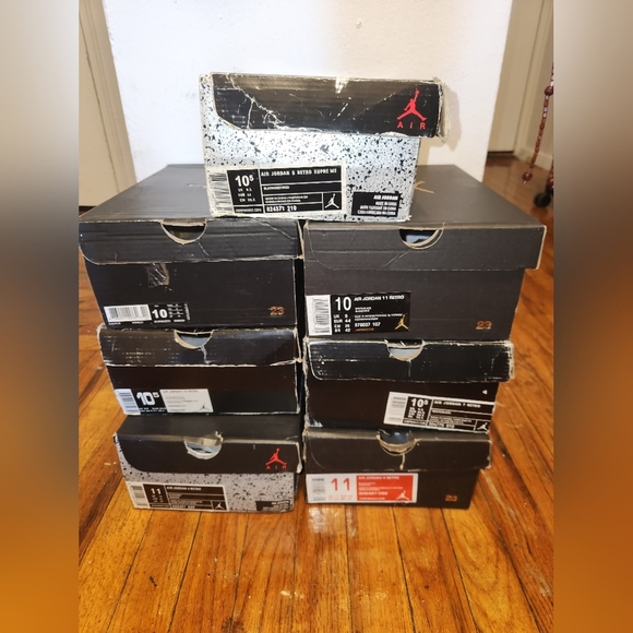 7 Jordan Youth Empty Boxes - Picture 1 of 8